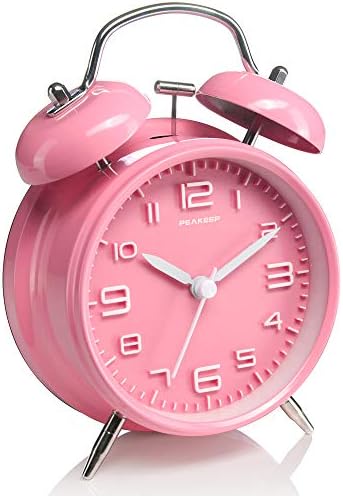 Peakeep 4 Inches Twin Bell Loud Alarm Clock for Heavy Sleepers by PEAKEEP