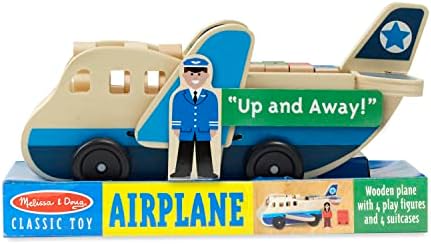 Melissa & Doug Wooden Airplane Play Set with 4 Play Figures and 4 Suitcases - Image 6