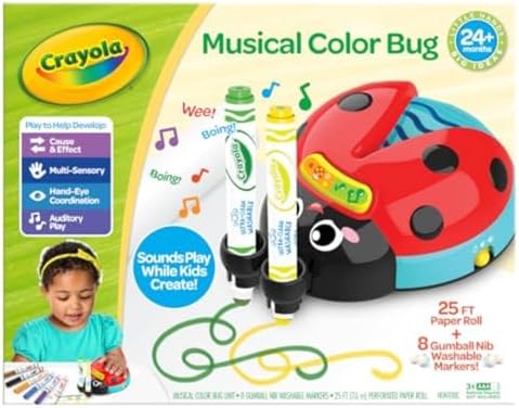 Crayola Musical Color Bug, Toddler Sensory Toy, Ladybug Toy for Kids, Arts & Crafts, Gifts for Toddlers, Ages 2, 3, 4 - Image 2