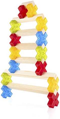 Guidecraft Texo 100 Piece Set - 3D Geometric Designs Educational Interlocking Shapes- Architectural Building-Bricks STEM Toys for Kids - Image 2