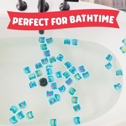 Chuckle & Roar Bath Matching Memory Game, Toddler Games, 52 Pc, Ages 3+ - Image 4
