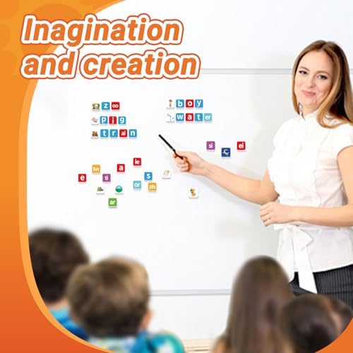 140 Phonics Magnetic Letters Tiles,Learning Letter by Four Dublee - Image 5