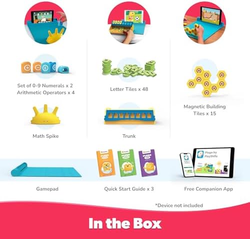 PlayShifu Junior Genius Pack | 3-in-1 STEM Learning Kit with Word Wiz, Mission Math & Connecto | Tech-Powered Educational Toys for Kids Ages 4–10 | Gift for Boys & Girls | Tablet Not Included - Image 2