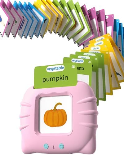 Airbition Talking Flash Cards for Toddlers Ages 1‑4,224 Words English Pink by Airbition