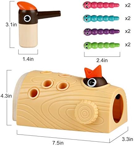 TOP BRIGHT Montessori Toys for 2 Year Old Gift, Magnetic Bird Feeding Game - Image 6
