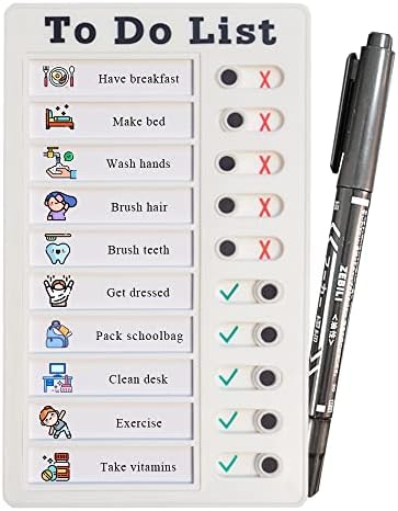 Chore Chart for Multiple Kids, ADHD Tools Checklist Board Routine Schedule (to Do List) by PIQOLA