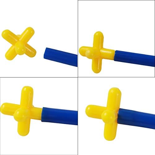 RAINBOW TOYFROG Straw Constructor Toys Stem Building Toys - 300 Pcs Connectors Toy Building Sets Kids Toys for Boys & Girls - Straw Building Set Engineering Kit - Autism Toy STEM Games - Image 5