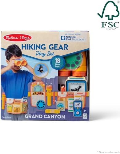 Melissa & Doug Grand Canyon National Park Hiking Gear Play Set with Photo Disk Viewer Kids Pretend Play Hiking Gear, Children's Belt and Binoculars for Girls and Boys Ages 3+ - FSC-Cer - Image 4