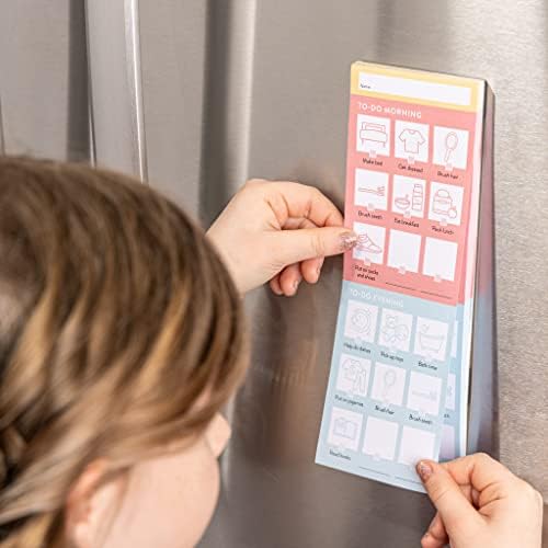 Passionate Penny Pincher Chore Chart for Kids | 2 Month Supply | Magnetic Back | Behavior Reward Chart | Checklist Memo Board | Planner for Daily Responsibilities | 60 Colorful Notes | 3" x 8.66" - Image 4