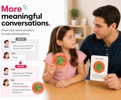 Emotional Intelligence Game for Kids | Feelings Memory Match Game | 90 Pieces: 60 Wooden Discs & 30 Emotion Regulation Cards | Social Emotional Learning SEL Games | Montessori Game | Ages 3-12 - Image 2