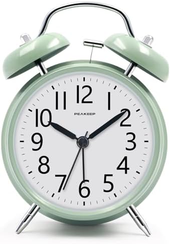 Peakeep Loud Battery Alarm Clock for Heavy Sleepers Adults Kids by PEAKEEP