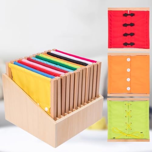 Montessori Dressing Frames, Practical Life Skill Learning Toy - Image 5