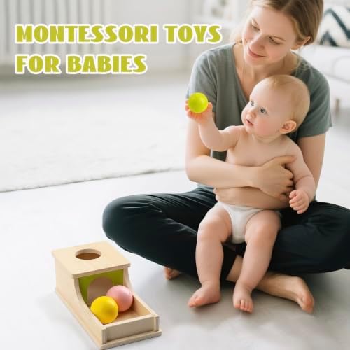 Montessori Toys for 6 Month Old, Object Permanence Box with Three Balls - Image 6