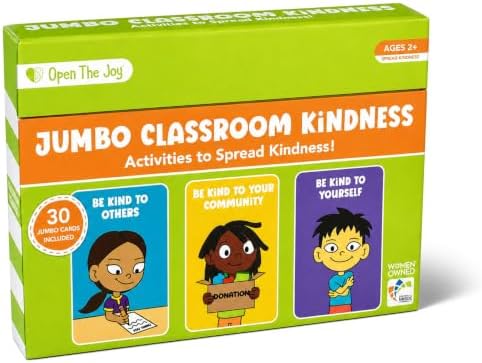 Open The Joy Jumbo Kindness Mission Cards, SEL Activity Cards Ages 3+ by OpenTheJoy