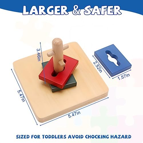 Adena Montessori Twist & Sort Dowel Set, 12m+ - Image 5