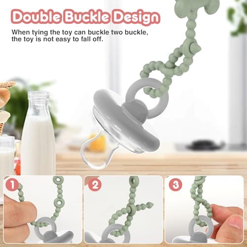 Silicone Pacifier Clip,High Chair,Stroller Accessories,Cribs,Rocking Chair - Image 4