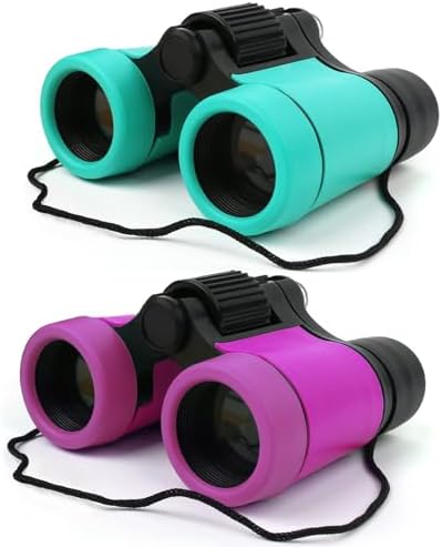 Scotamalone Kids Binoculars Shock Proof Toy Binoculars Set for Age 3-12 Years Old Boys Girls Bird Watching Educational Learning Hunting Hiking Birthday Presents by Scotamalone