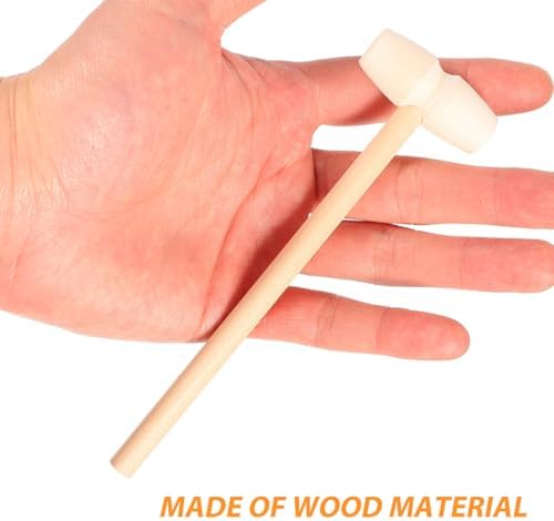 Milisten 12pcs Wood Hammer Toy Mini Mallet for Toddlers Toy Tools Gavel Hand Eye Coordination Manipulation for Boys and Girls - Image 3