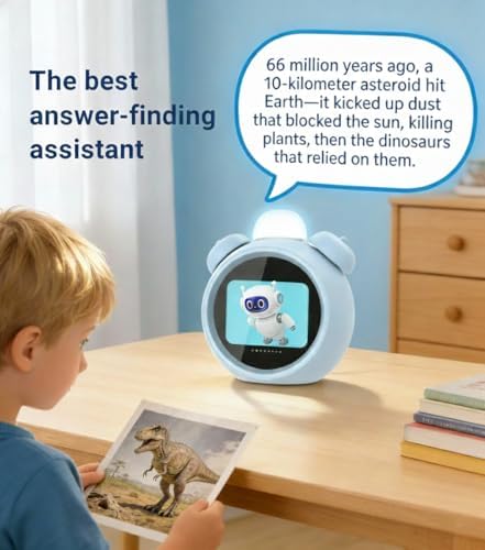 AI Kids Alarm Clock with Voice Control, Children's Focus Ready to Rise Sleep Trainer, AI Assistant Smart Clock, Sound Machine OK to Wake for Toddlers Kids, Digital Partner for Girls Boys - Image 3