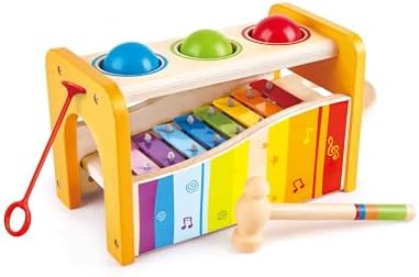 Hape Pound & Tap Bench with Slide Out Xylophone - Award Winning Durable Wooden Musical Pounding Toy for Toddlers by Unknown