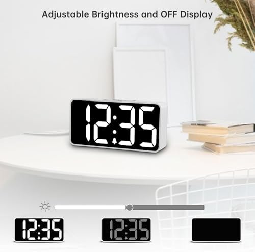 DreamSky Small Digital Alarm Clock for Bedroom with Large Big Numbers - Image 3