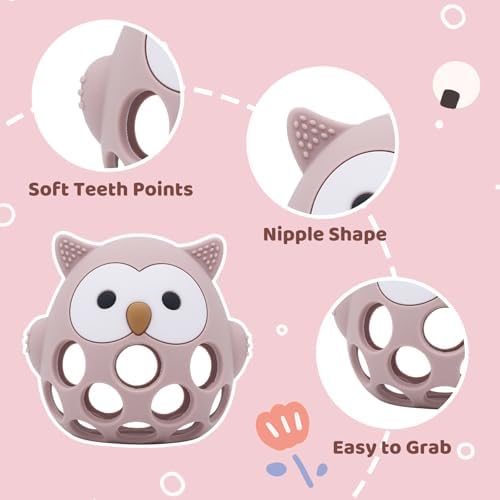 Baby High Chair Toy Teething Chew,Suction Cup Toys,BPA-Free Infant Teether - Image 3