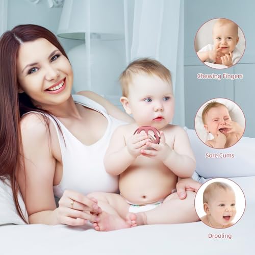 MCGMITT Sensory Balls for Baby, Easy Grasp Food Grade Stretchy Silicone Baby Teether Ball for 0-6 6-12 Months, BPA-Free Montessori Chew Toy, Newborn Infant Learning Developmental Toys Gift - Image 6