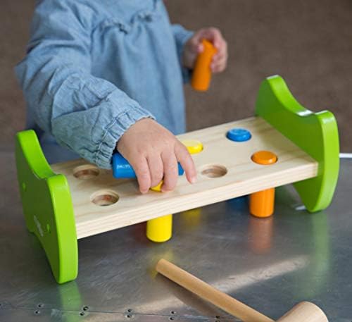Fat Brain Toys Pound & Tap Hammer Bench - Wooden Fine Motor Skill Toy for Toddlers - Image 5