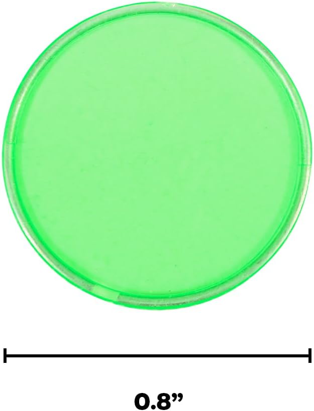 LEARNING ADVANTAGE Transparent Plastic Counters, Steel-Ringed, Set of 50 - Image 3