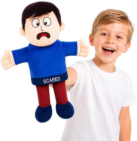 Scared Emotion Hand Puppet for Kids & Toddlers – 12 Inch by Okegztoa