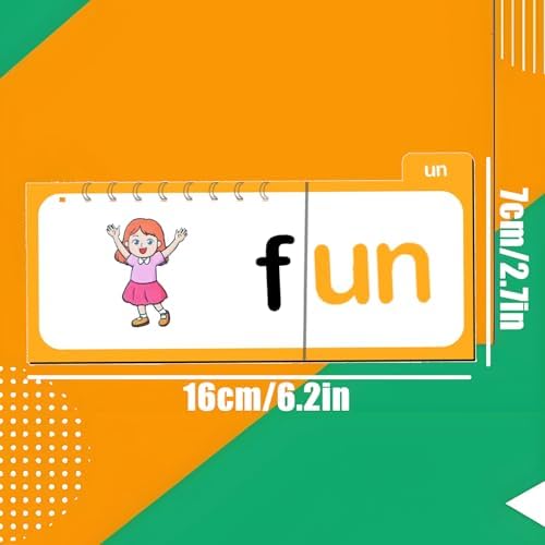 30 Read and Rhyme Flip Books Letter Sounds Flash Cards Flip Books Interactive Reading Flash Cards - Image 2