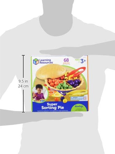 Learning Resources Super Sorting Pie - Sorting and Matching, Fine Motor Skills, Food Toys, Color Recognition, Counting Game, Preschool, Toddler Math Manipulatives, Gifts for Boys and Girls - Image 3