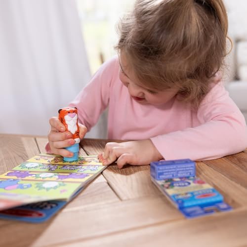 Melissa & Doug Sticker Wow!™ Tiger Bundle: 24-Page Activity Book, Refillable Sticker Stamper, Mini Pad, 500 Stickers, Arts and Crafts for Kids Ages 3+ - Image 6
