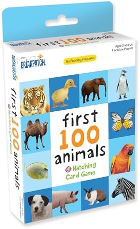 Briarpatch First 100 Animals Matching Card Game for Preschool Kids Ages 2+ - Image 3