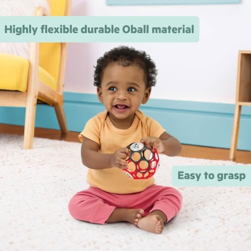 Disney Baby Mickey Mouse Oball Easy Grasp Rattle Along Buddy Infant Toy in Red, Age Newborn and up - Image 4