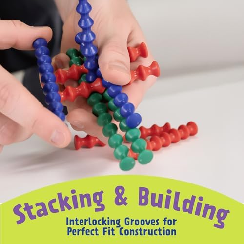 POPULAR PLAYTHINGS Playstix, Starter Set 80 Piece, Building Sticks Kit - Image 2