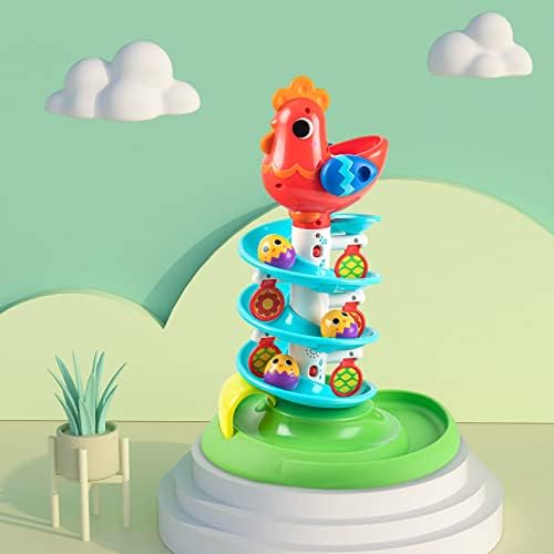 Montessori Toddler Sensory Drop Ball Toys, Rolling Spinning Ball Tower That Makes Music, Preschool Interactive Games, Birthday Gift for Children 12 Months and Older - Image 5