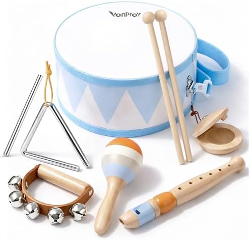 Vanplay Snare Drum Set for Toddler Toys for 2 3 Year Old Boys Girls Gifts by Vanplay