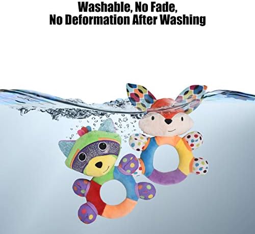 HAHA Baby Soft Rattles & Plush Rings Teething Toys for 0-6 Months Newborns - Image 6