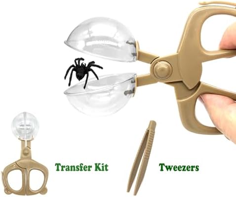 Bug Catcher Kit, Kids Bug Collection Kit, Outdoor Nature Explorer Kit, Science Educational Kit with Tweezers, Magnifying Glass, Bug Observation Container(Gold) - Image 4