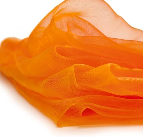 Lolakee Dance Scarves 12 Pcs Juggling Scarves for Kids Play Silk Scarve for Babies Toddlers Children Movement Learning Education Musical Accessories Colorful Scarfs Magic Tricks Performance (Orange) - Image 3