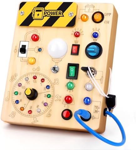 Grarain Busy Board for Toddlers - Montessori Educational Toy for 1-3 Year Old Boys & Girls | Travel-Friendly Sensory Learning Activity | Ideal for Kids with Autism(Clocks Busy Board) by Grarain