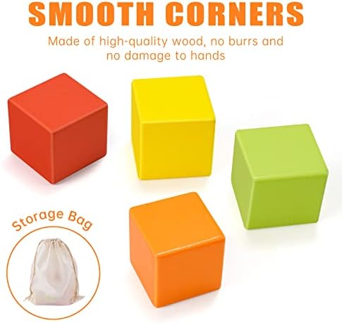 Wooden Cube Toy 16PCS Building Blocks for Kids - Image 6