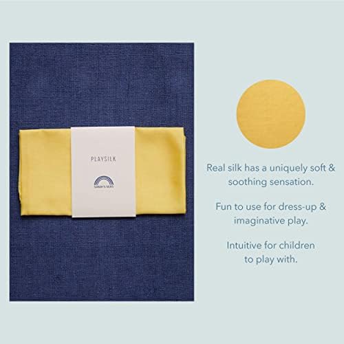Sarah's Silks Playsilk - 100% Real Silk, Hand Dyed, Bright Colored Play Scarves | Montessori and Waldorf Toys for Dress up, Imaginative, and Pretend Play (35" x 35") - Image 6