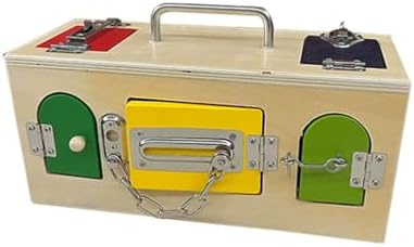 Wooden Lock Box Toy, Practical Life Skill Learning Case by Unknown