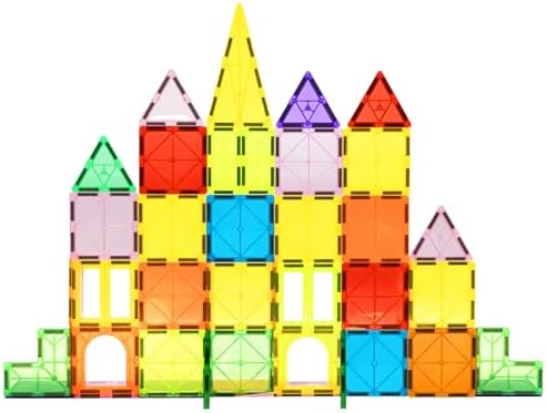 EchoPlan Magnetic Tiles,68PCS Magnetic Building Blocks for Toddlers Kids by EchoPlan