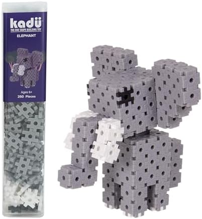 KADÜ Elephant 250 Piece Set - STEM/STEAM Building + Construction Toy, for Open + Imaginative Play Ages 5+ by Unknown