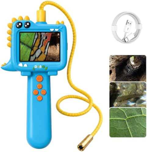 Borescope Camera Toy with Light for Kids, STEM Science Educational Toy for 3-10 Years Old Boys Girls Birthday Gift, Kids Endoscope with Light for Outdoor Adventures & Nature Discovery Blue by Darkant