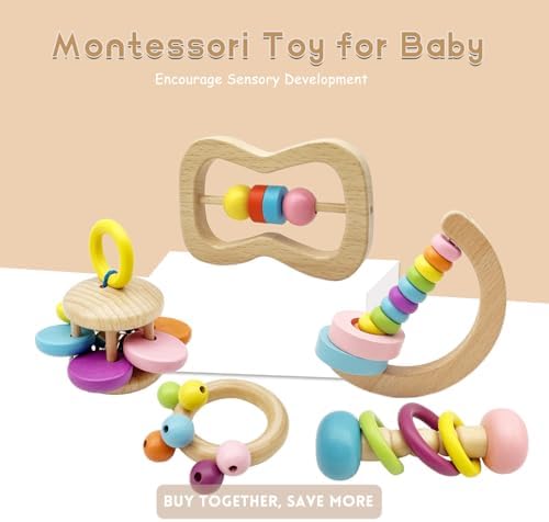 Organic Colorful Boys and Girls Rattles Set - Image 7