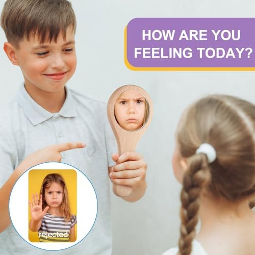 41 Pcs Emotions Flash Cards for Toddlers Feelings Therapy Materials - Image 4